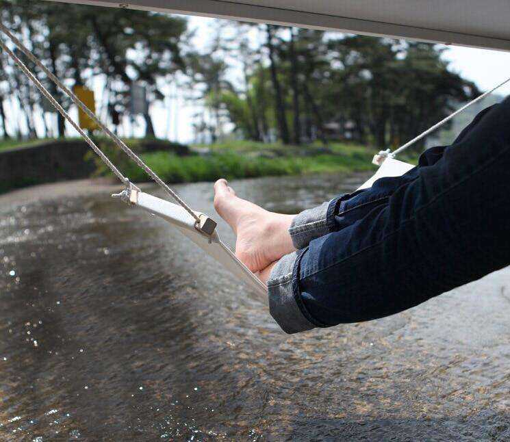 Portable Office Foot Hammock Mini Feet Rest Swing