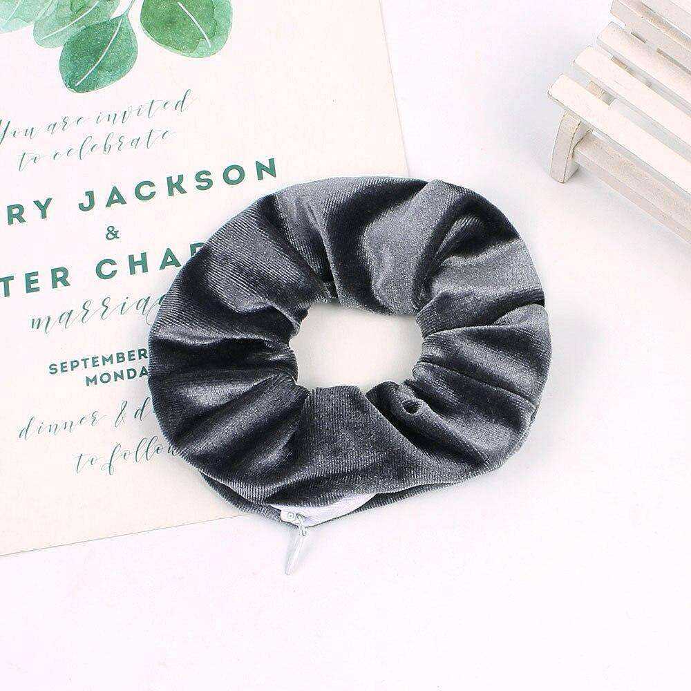 New Korea 2020 Fashion Girls Zipper Headwear Ponytail Holders Hair Accessories