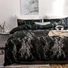 Printed Marble Bed Sets White Black Duvet Cover