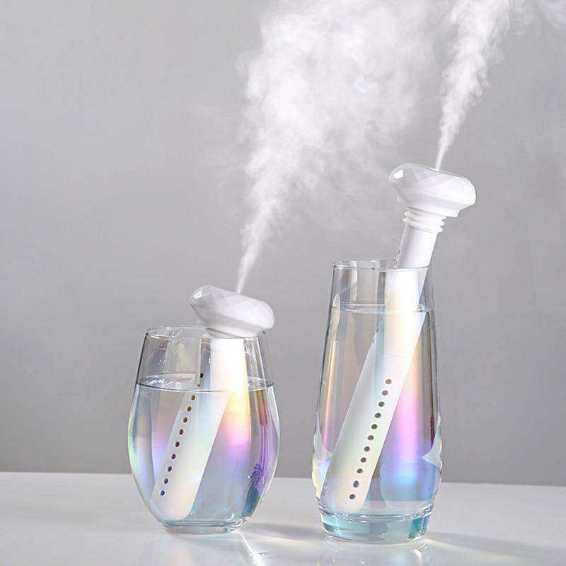 USB Portable Air Humidifier Diamond Bottle Aroma Diffuser Mist Maker