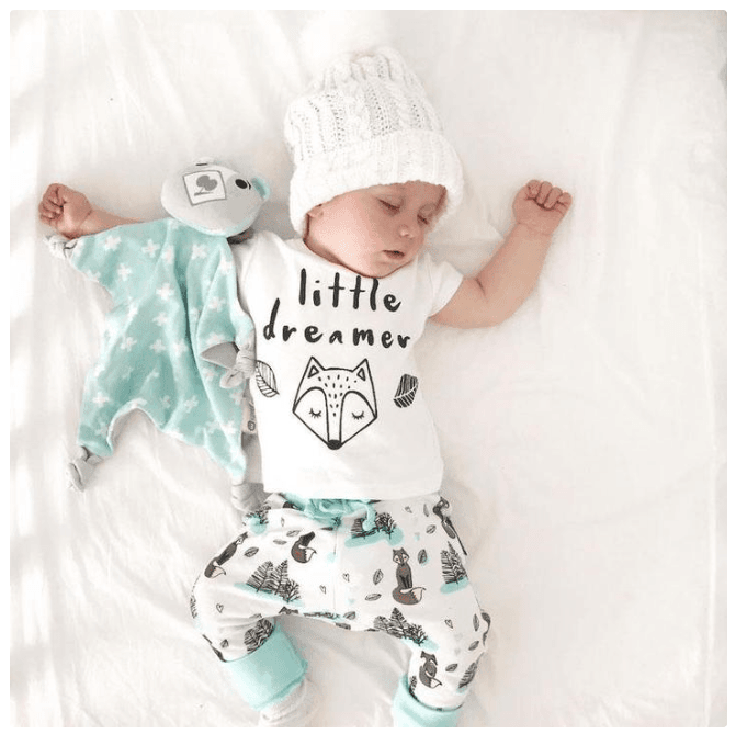 Little Dreamer Baby Boy Summer 2 Pieces Outfit