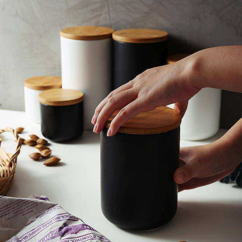 260ML/800ML/1000ML Sealed Ceramic Kitchen Storage Jar