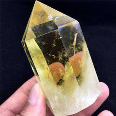 Natural Citrine Healing Quartz Crystal Polished Wand Point