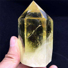 Natural Citrine Healing Quartz Crystal Polished Wand Point