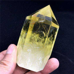 Natural Citrine Healing Quartz Crystal Polished Wand Point