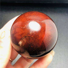 Natural Red Carnelian Crystal Ball