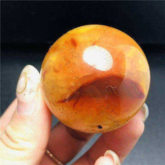 Natural Red Carnelian Crystal Ball