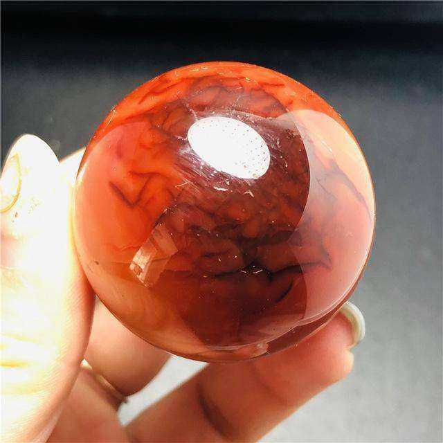 Natural Red Carnelian Crystal Ball