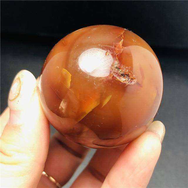 Natural Red Carnelian Crystal Ball
