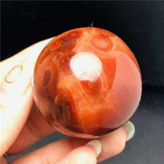 Natural Red Carnelian Crystal Ball