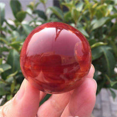 Natural Red Carnelian Crystal Ball