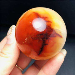 Natural Red Carnelian Crystal Ball
