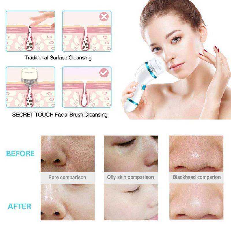 5 in 1 Electric Facial Cleanser Brush Face Cleaning Machine