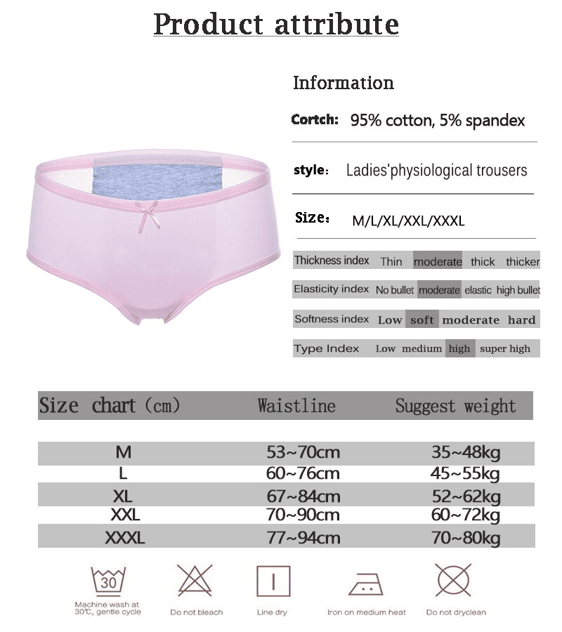 Female Leak Proof Menstrual Panties Physiological Pants