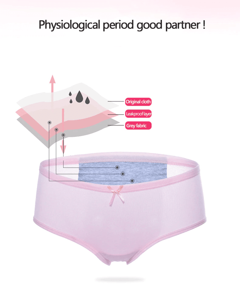 Female Leak Proof Menstrual Panties Physiological Pants
