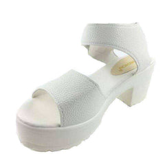 New Women's Open Toe Essential Sandals Thick Heel Platform