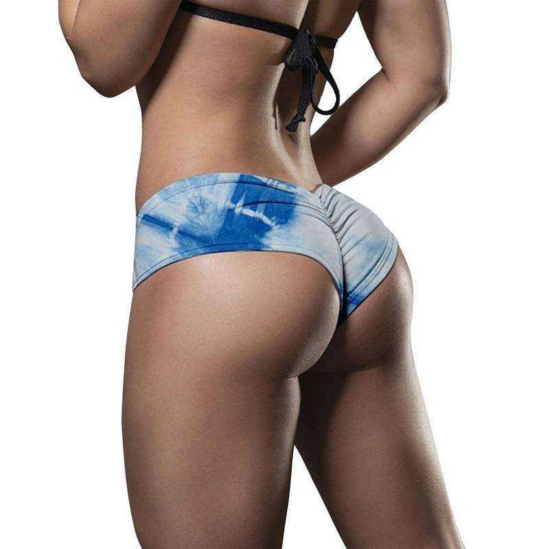 Women Elastic Breathable Sexy Skinny Wear Camouflage Push Up Gym Fitness Yoga Shorts Pants