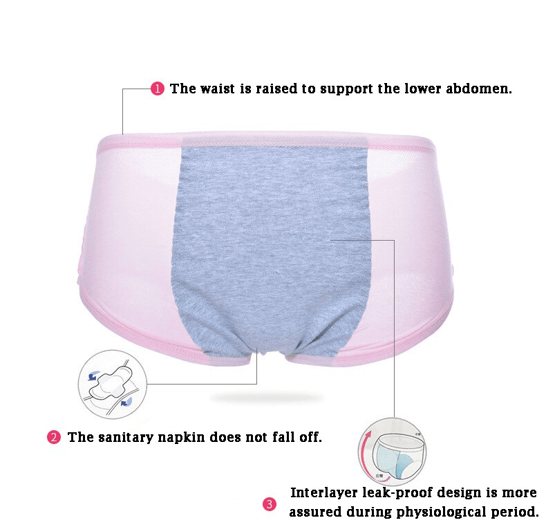 Female Leak Proof Menstrual Panties Physiological Pants