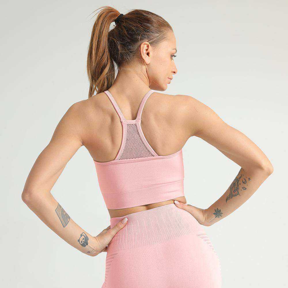 Aesthetic Sports Bra Mesh Tank Top For Women