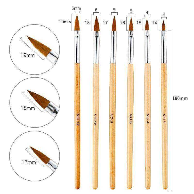 Aesthetic Nail Art Crystal Brush UV Gel Builder