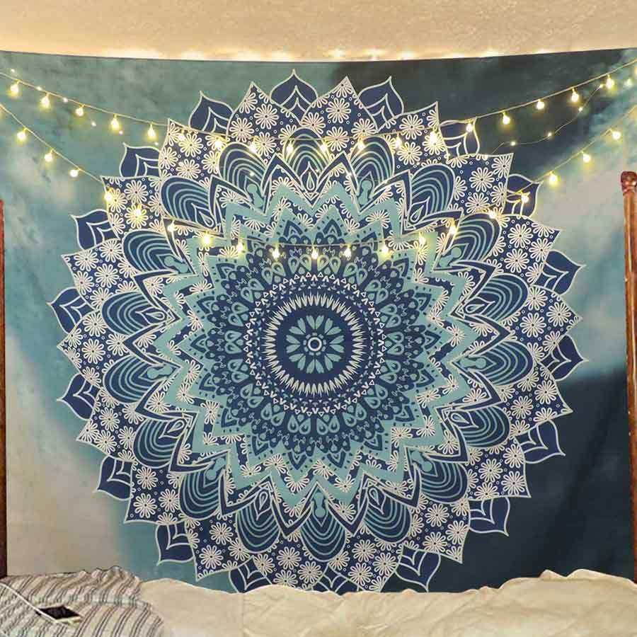 Indian Mandala Room Wall Decoration Hanging Bedding Tapestry
