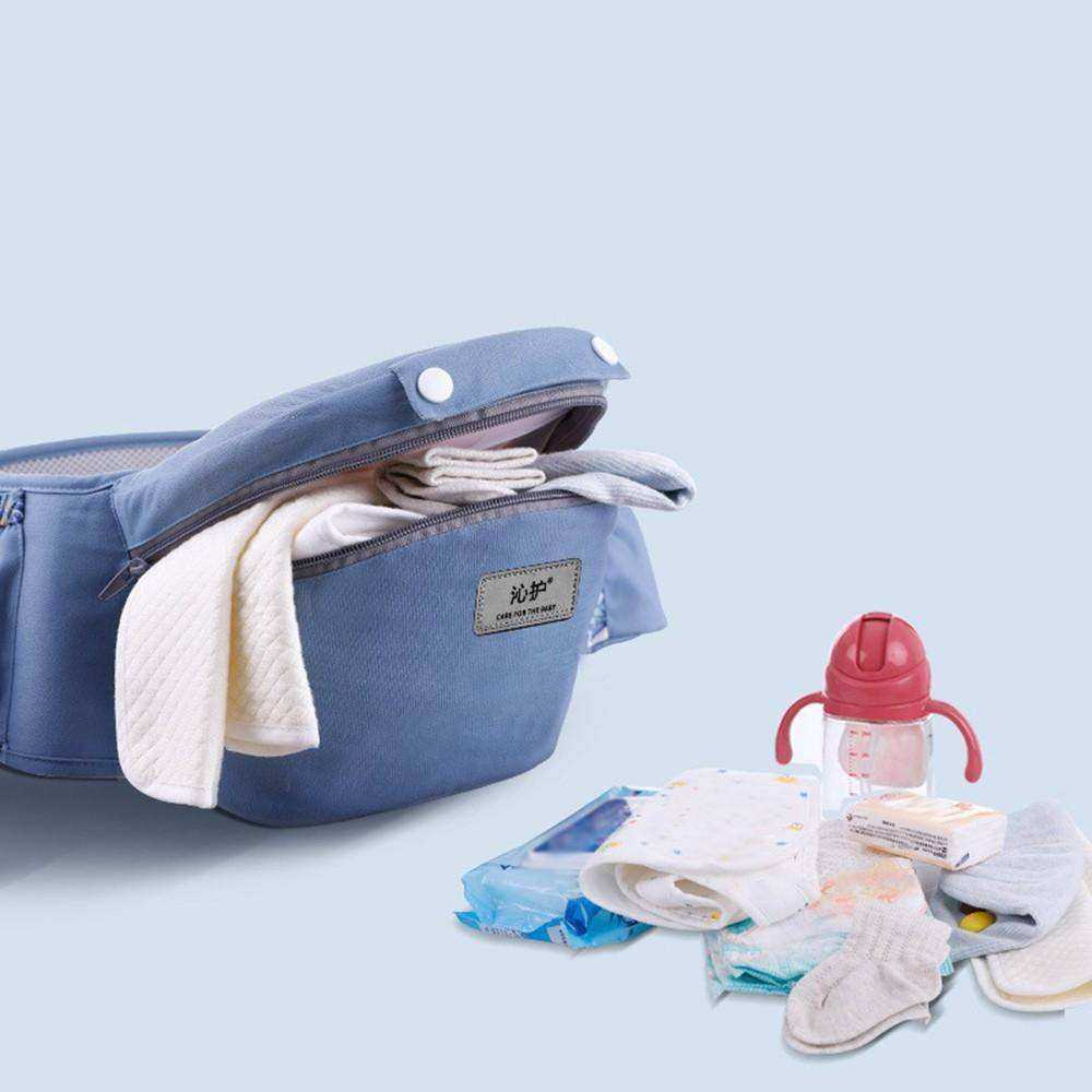Aesthetic Ergonomic Hipseat Front Facing Kangaroo Wrap Baby Carrier
