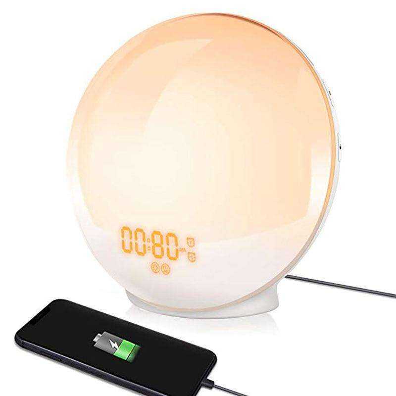 New Wake Up Light Sunrise Simulation Sun Alarm Clock