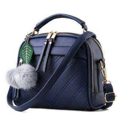 New Spring Inclined Leather Shoulder Bag
