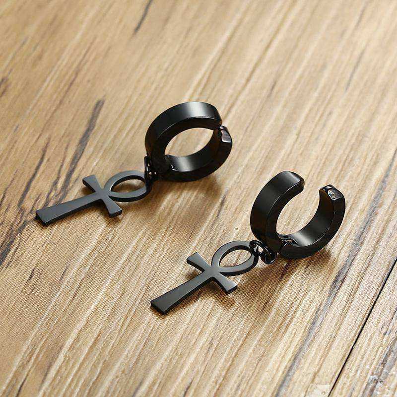 Stainless Steel Egyptian Queen Ankara Earing