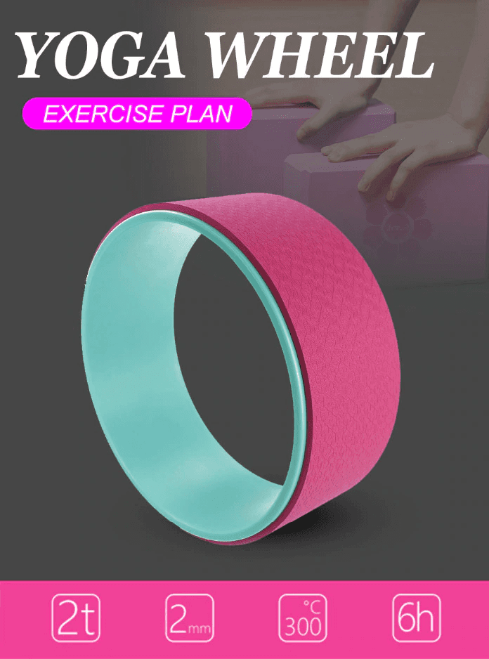 Yoga Circles Pilates Waist Shape Bodybuilding Fitness Roller Wheel
