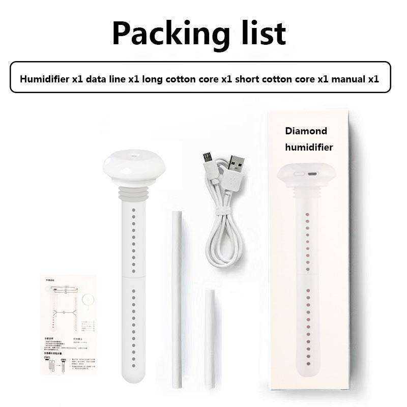 USB Portable Air Humidifier Diamond Bottle Aroma Diffuser Mist Maker