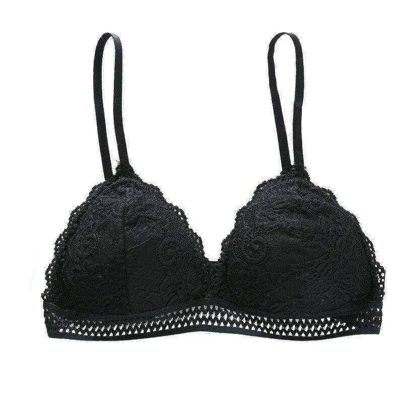 Sexy Seamless Deep V Lingerie Lace Wireless Women Bra