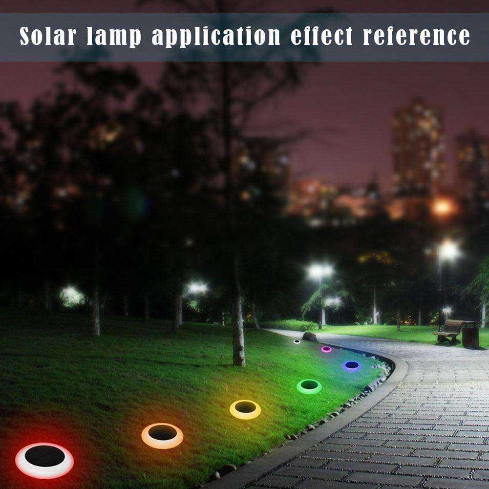 Waterproof Solar Panel Outdoor Grounding Garden Yard Path Lawn Lamp