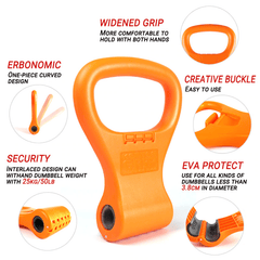 Unisex Adjustable Workout Kettle Bell Grip Dumbbell Equipment