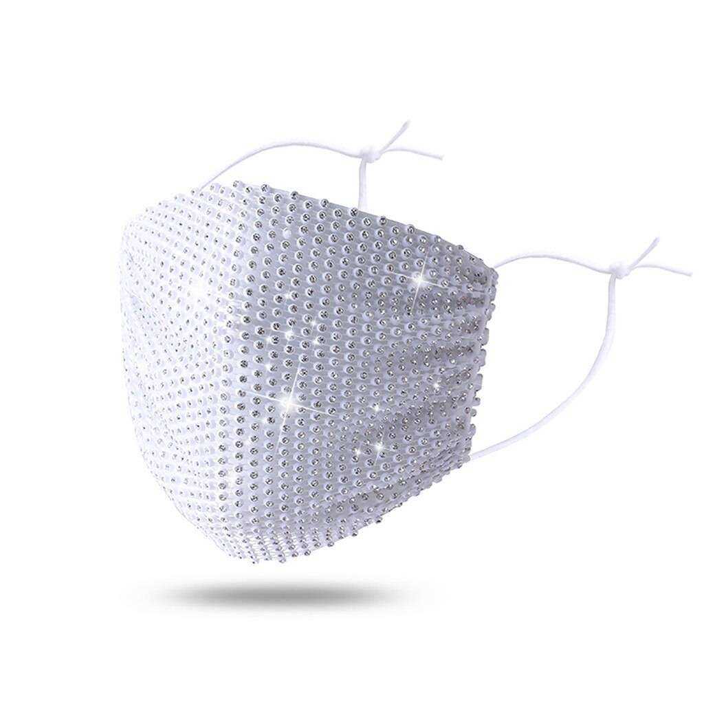 New Diamond Face Mask Adult Reusable Face Nose Mouth Covering