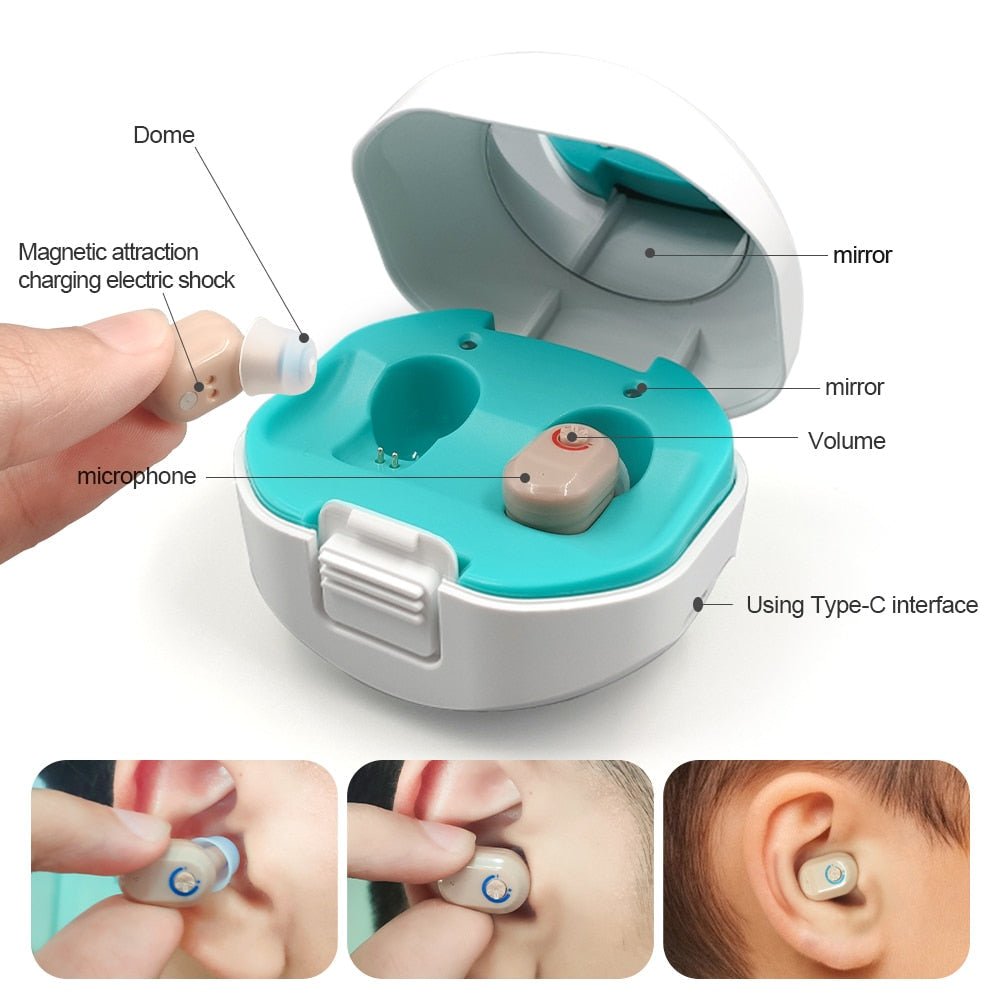 Enhanced Rechargeable Hearing Aid - AWAKENING AESTHETICS