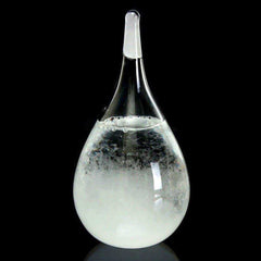 Transparent Droplet Storm Forecast Predictor Monitor Bottle