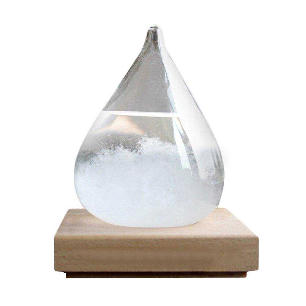 Transparent Droplet Storm Forecast Predictor Monitor Bottle