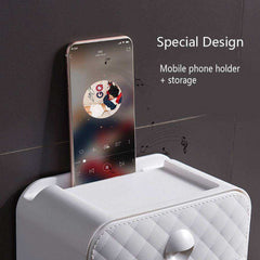 Waterproof Toilet Paper Roll Holder Wall Mounted Stand Case Tube Storage Box