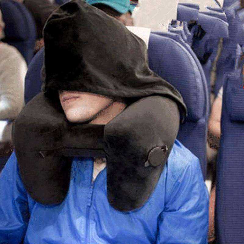New H Shape Inflatable Travel Pillow Folding Lightweight Neck Pillow