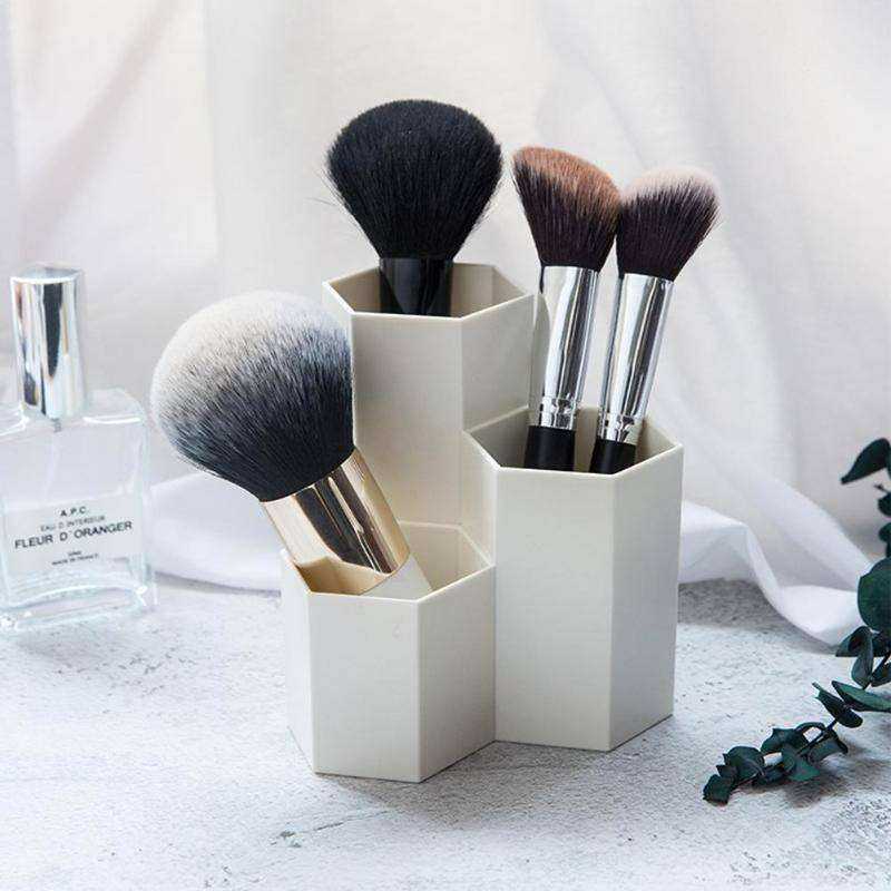 Cosmetic Brush Box 3 Lattices Table Organizer