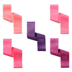 Aesthetic Workout 5 Piece Set Fitness Resistance Bands Home Workout Band For Women