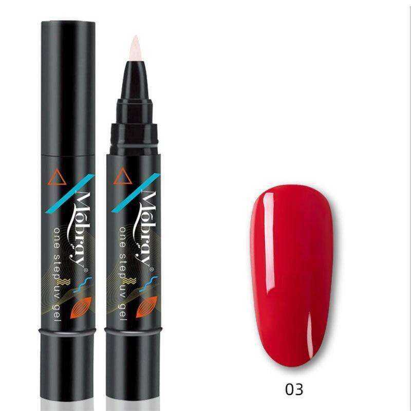 One Step Gel Nail Varnish Pen 3 In 1 Long-lasting Polish