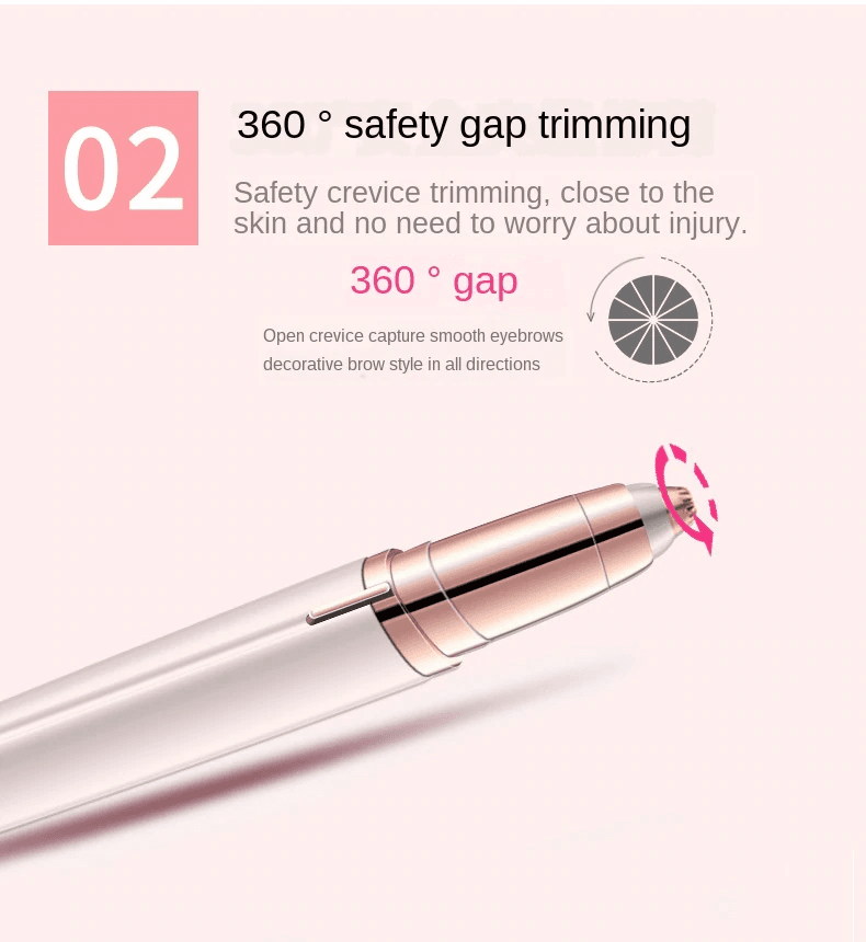 Mini Electric Eyebrow Trimmer Painless Epilator