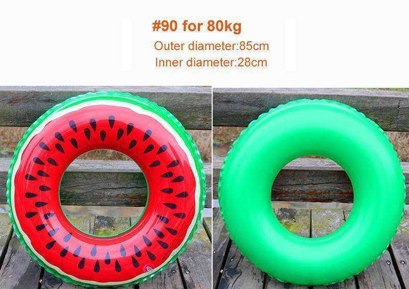 High Quality Watermelon Circle Pool Float Circle Swimming Ring for Kids & Adults