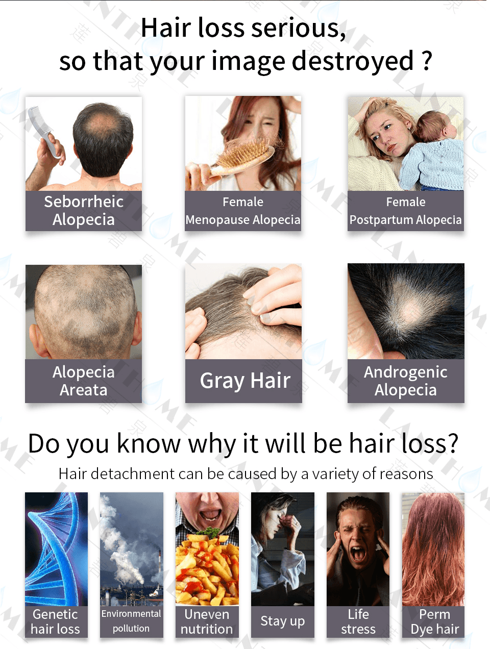 Organic Hair Growth Essence Liquid Tonic Spray