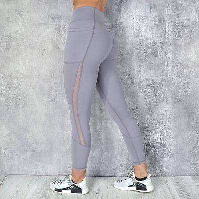 High Waist Mesh Yoga Leggings Women Running Pants Sportswear