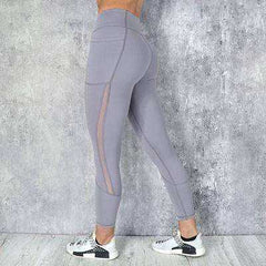 High Waist Mesh Yoga Leggings Women Running Pants Sportswear