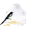 House Shaped Acrylic Bird Feeder with Suction Cup