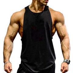 Men Undershirt Skull Bodybuilding Fitness Stringer Tank Tops